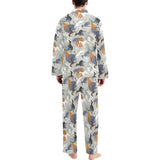 Greyhound Pattern Print Design 04 Men's Long Pajama Set