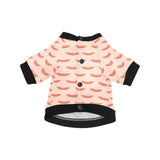 Sausage Pattern Print Design 01 All Over Print Pet Dog Round Neck Fuzzy Shirt