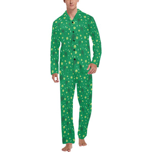 Tennis Pattern Print Design 03 Men's Long Pajama Set