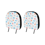 Airplane Cloud Pattern Car Headrest Cover