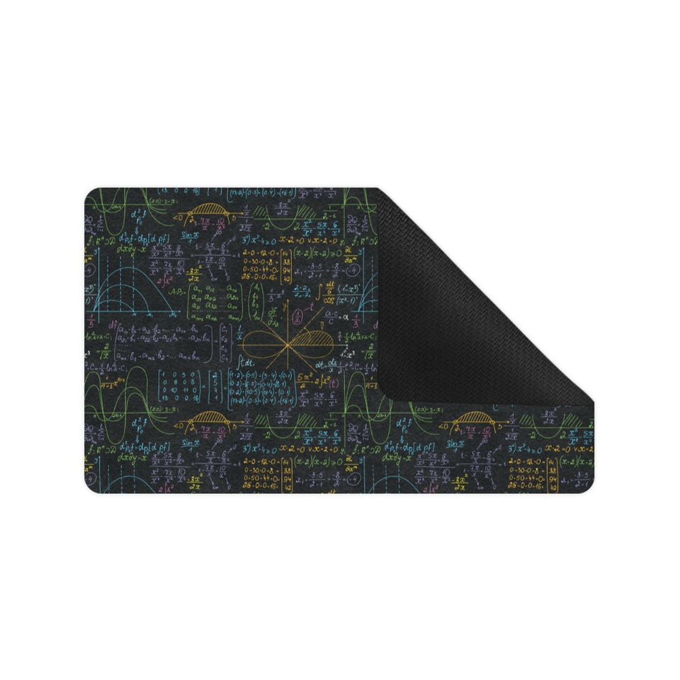 Math Pattern Print Design 04 Doormat