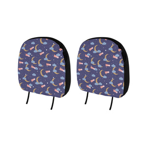 Moon Star Could Pattern Car Headrest Cover