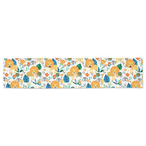 Lion Pattern Print Design 02 Table Runner