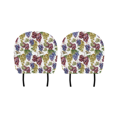 Grape Pattern Car Headrest Cover