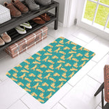 Golden Retriever Pattern Print Design 05 Doormat