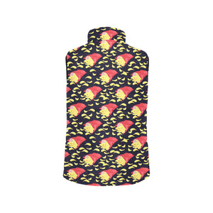 Potato Chips Pattern Print Design 05 Women's Padded Vest