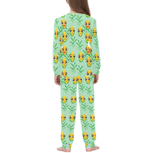 Corn Pattern Print Design 05 Kids' Boys' Girls' All Over Print Pajama Set