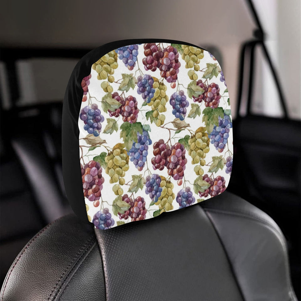 Grape Pattern Car Headrest Cover