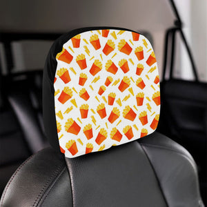 French Fries Pattern Car Headrest Cover