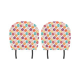 Lips Pattern Print Design 03 Car Headrest Cover