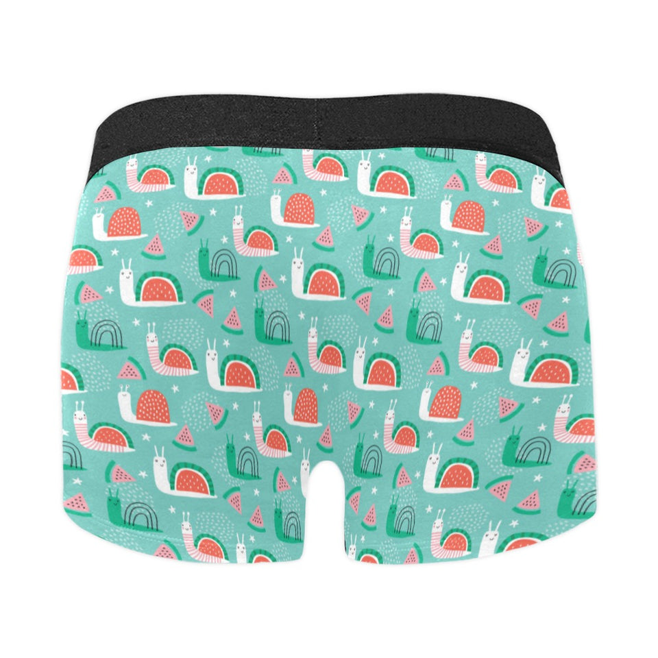 Snail Pattern Print Design 01 Men's All Over Print Boxer Briefs Men's Underwear