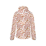 Sausage Pattern Print Design 05 Women's Padded Hooded Jacket