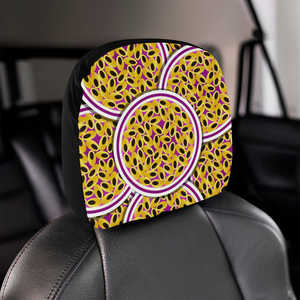 Passion Fruit Seed Pattern Car Headrest Cover