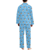 Jack Russel Pattern Print Design 04 Men's Long Pajama Set