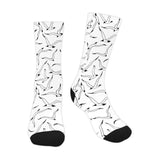 Seagull Pattern Print Design 04 Crew Socks