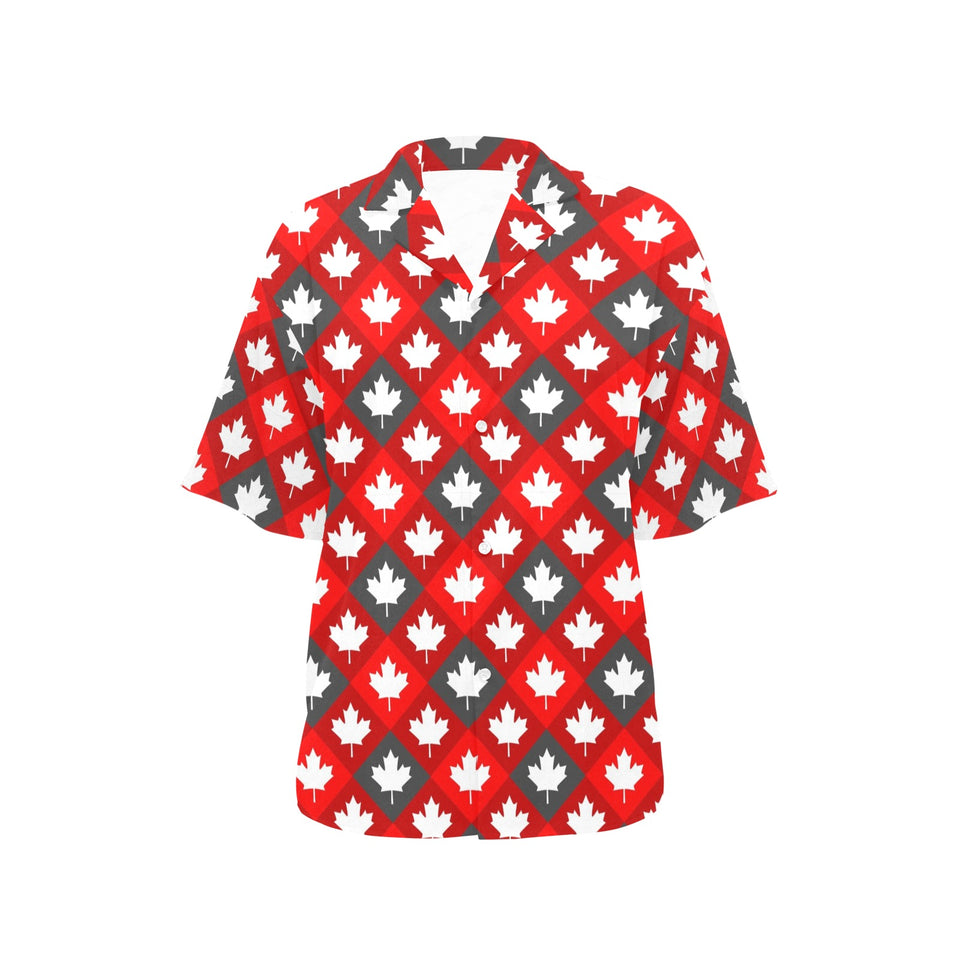 Canada Pattern Print Design 05 Women's All Over Print Hawaiian Shirt