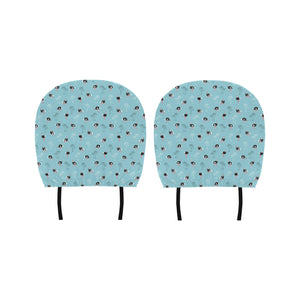 Ostrich Pattern Print Design 05 Car Headrest Cover