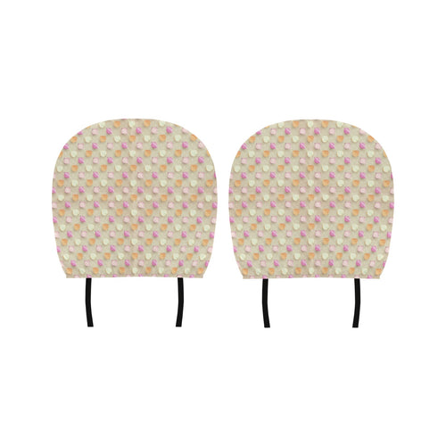 Onion Pattern Theme Car Headrest Cover