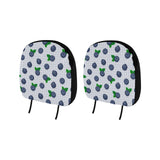 Blueberry Pokka Dot Pattern Car Headrest Cover