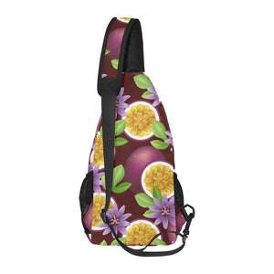 Passion Fruit Sliced Pattern All Over Print Chest Bag