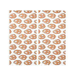 Pretzels Pattern Print Design 05 Gauze Curtain