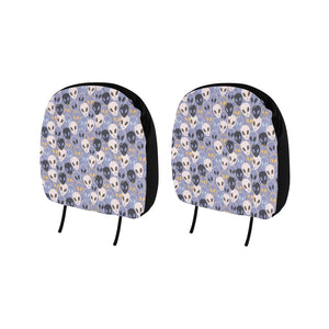 Alien Pattern Print Design 05 Car Headrest Cover