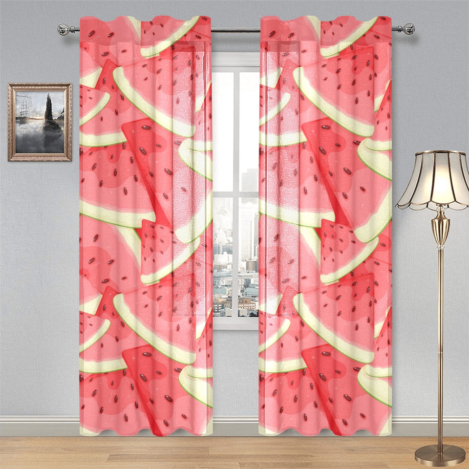Watermelon Pattern Background Gauze Curtain