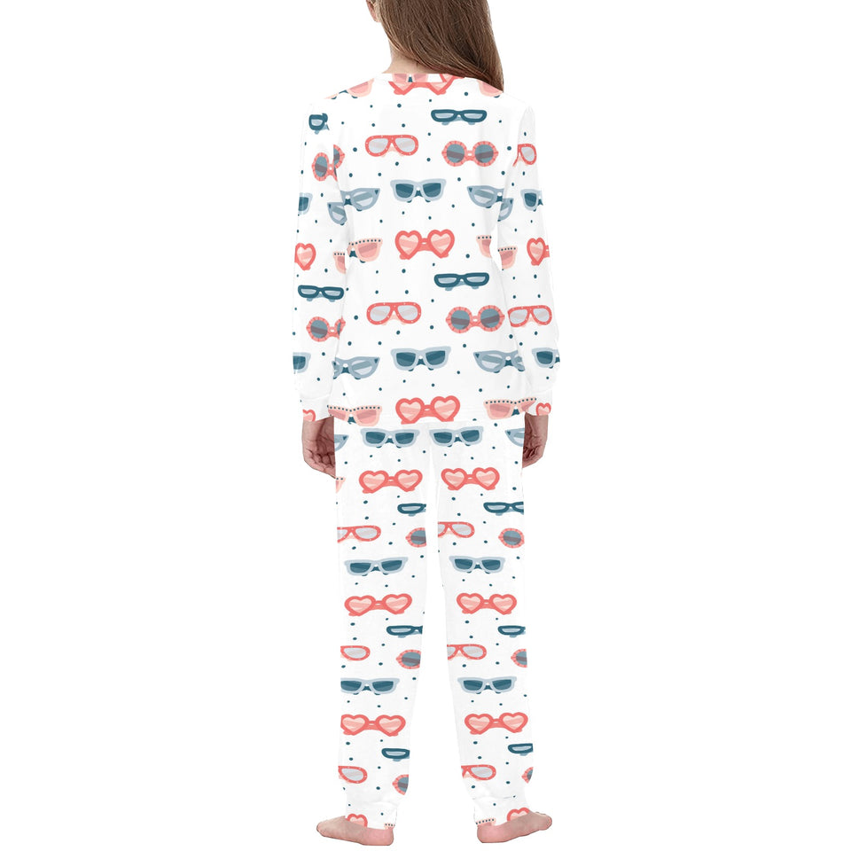 Sun Glasses Pattern Print Design 02 Kids' Boys' Girls' All Over Print Pajama Set