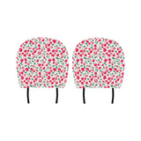 Cherry Heart Pattern Car Headrest Cover