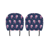 Unicorn Head Pattern Car Headrest Cover