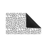 Engine Piston Pattern Print Design 01 Doormat