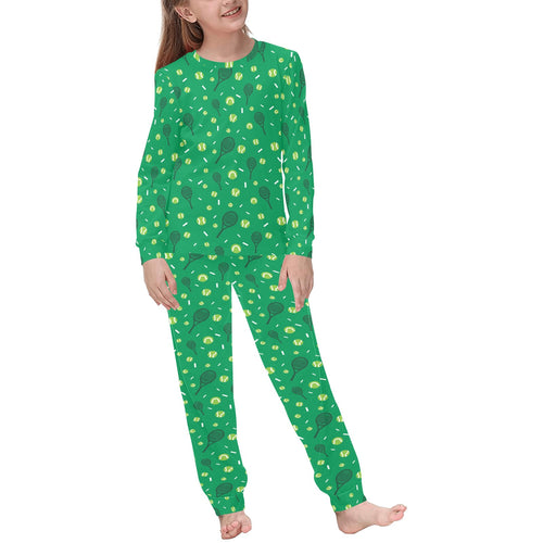 Tennis Pattern Print Design 03 Kids' Boys' Girls' All Over Print Pajama Set