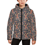 Octopus Pattern Kids' Boys' Girls' Padded Hooded Jacket