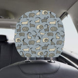 Goat Ram Pattern Car Headrest Cover