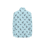 Pigeon Pattern Print Design 02 Women's Long Sleeve Polo Shirt