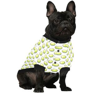 Tennis Pattern Print Design 05 All Over Print Pet Dog Round Neck Fuzzy Shirt