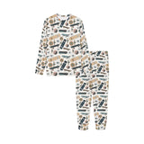 Skate Board Pattern Print Design 01 Kids' Boys' Girls' All Over Print Pajama Set