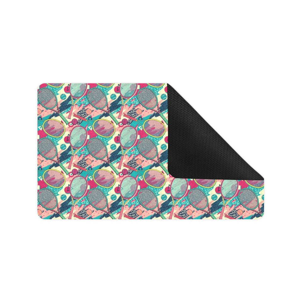 Tennis Pattern Print Design 01 Doormat