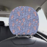 Yorkshire Terrier Pattern Print Design 02 Car Headrest Cover