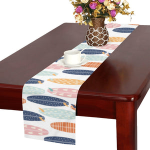 Surfboard Pattern Print Design 04 Table Runner