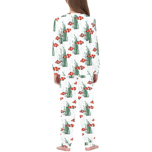 Clown Fish Pattern Print Design 03 Kids' Boys' Girls' All Over Print Pajama Set