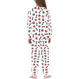 Dog Paws Pattern Print Design 01 Kids' Boys' Girls' All Over Print Pajama Set