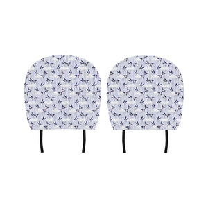 Swallow Pattern Print Design 03 Car Headrest Cover