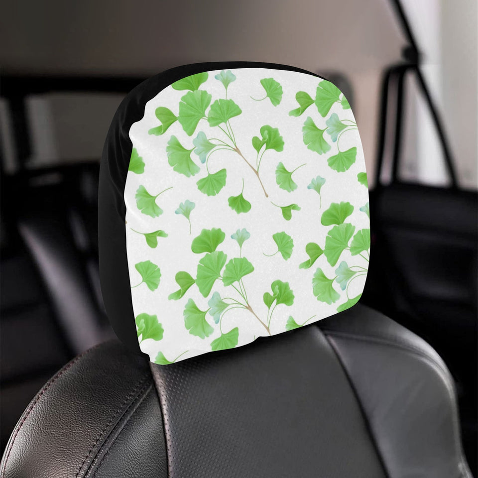 Ginkgo Leaves Pattern Car Headrest Cover