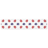 Hamburger Pattern Print Design 04 Table Runner