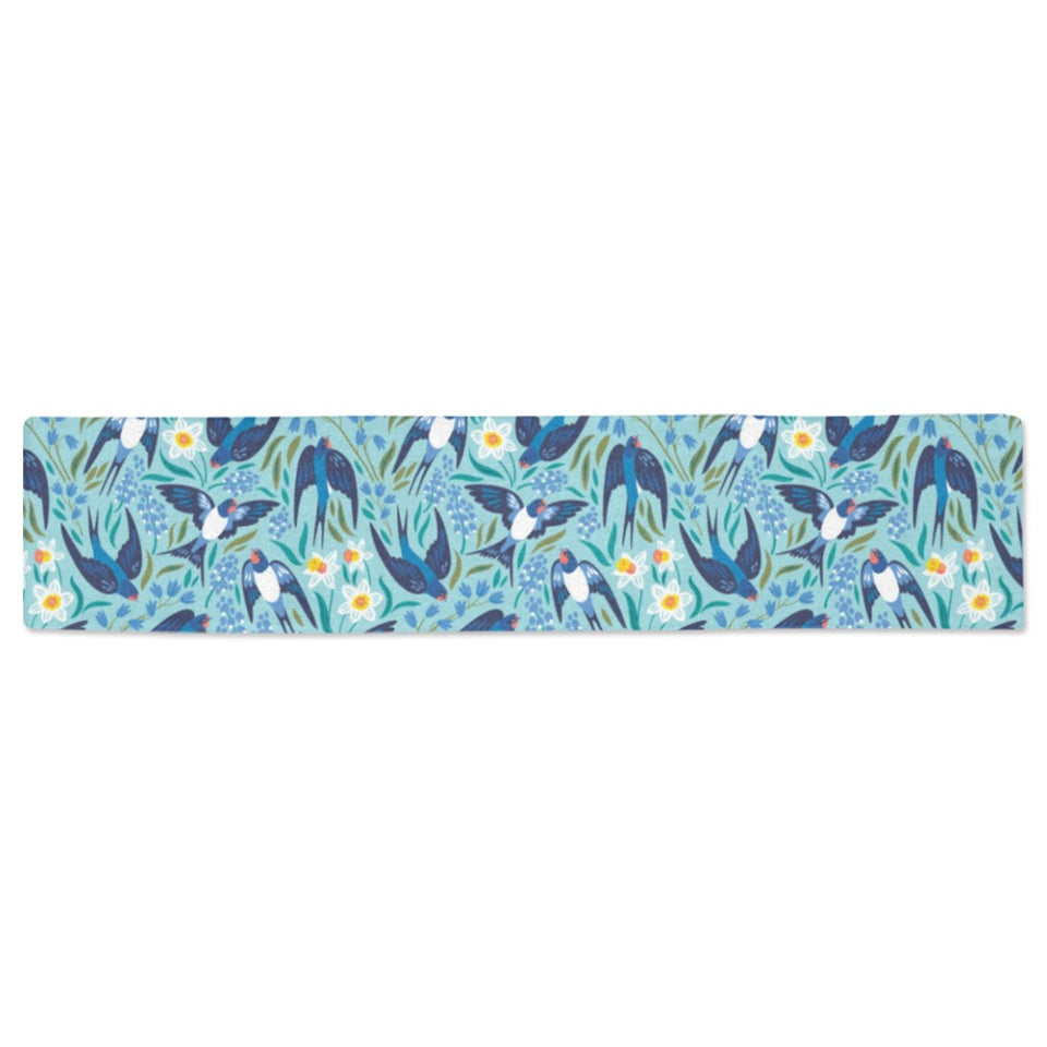 Swallow Pattern Print Design 05 Table Runner