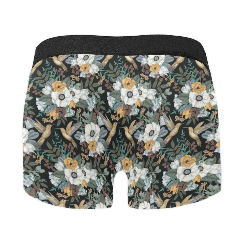 Hummingbird Pattern Print Design 05 Men's All Over Print Boxer Briefs Men's Underwear