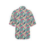 Tennis Pattern Print Design 01 Women's All Over Print Hawaiian Shirt