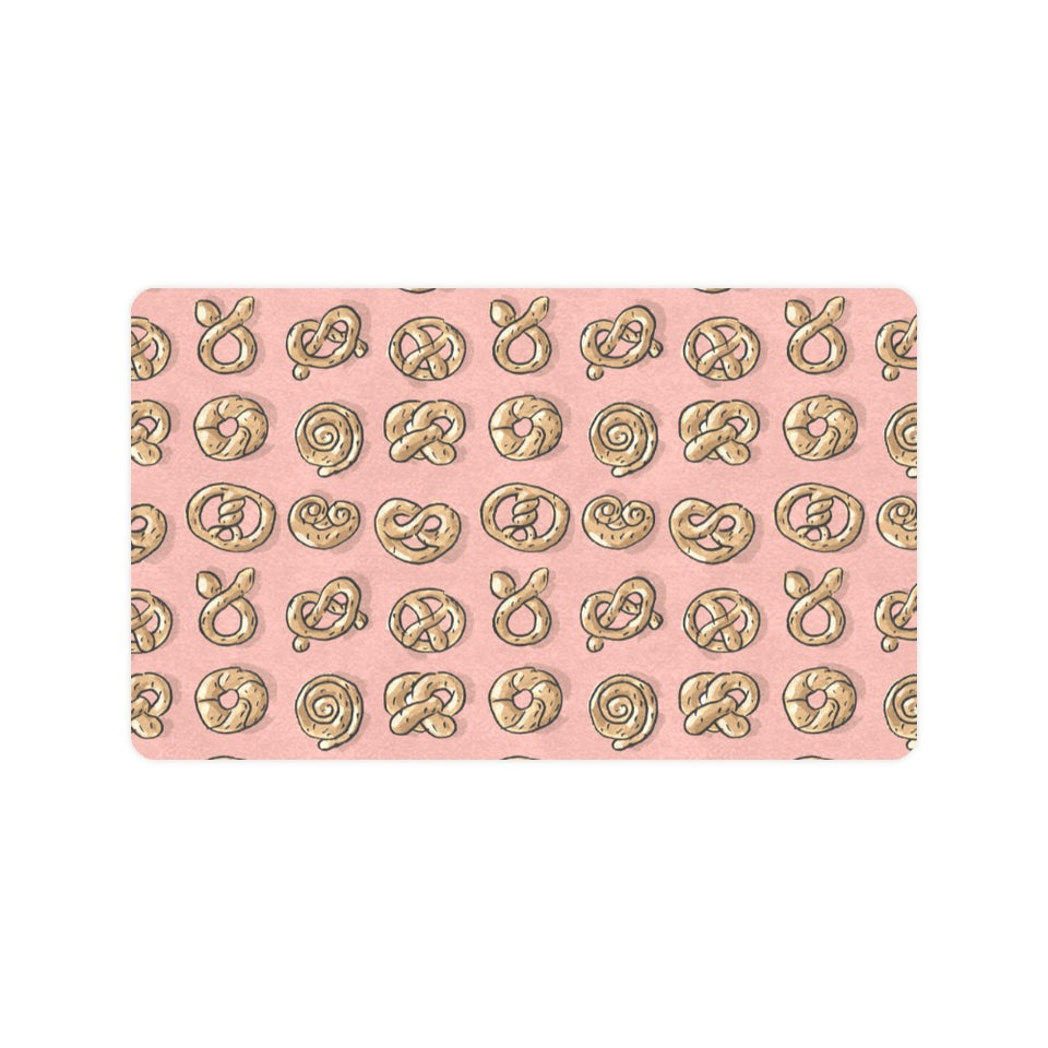 Pretzels Pattern Print Design 04 Doormat