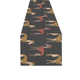 Greyhound Pattern Print Design 01 Table Runner